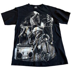 DGA Men's Medium  “Bust A Move” Black Short Sleeve T-Shirt